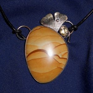 Picture Jasper Citrine Necklace