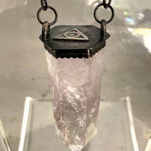 Al-Anon Pointed Amethyst Crystal Necklace